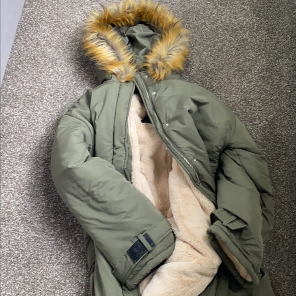 Faux fur lined jacket